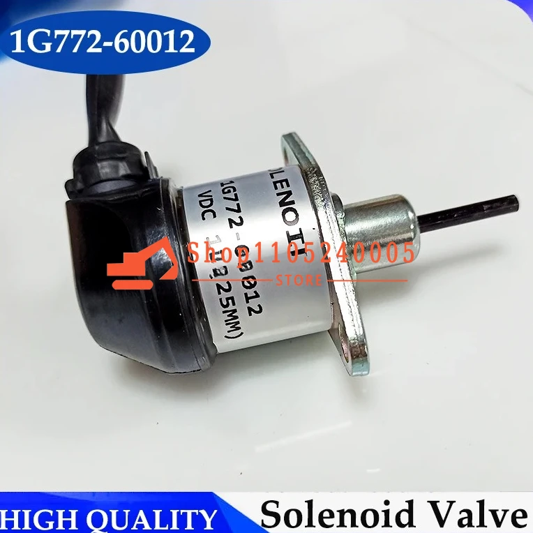1G772-60014 1G772-60012 12V Stop Solenoid Valve 1G772-60010 for V2607 V3300 V3600 V3307 Engine SVL75 M6040DTC M7040DT