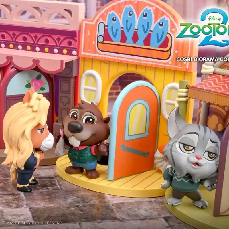 ديزني Zootopia V2 سلسلة صندوق أعمى أنيمي شخصية متعة المشهد تصميم لطيف دمية الحلي لعبة صندوق غامض مفاجأة المحيط هدية #3