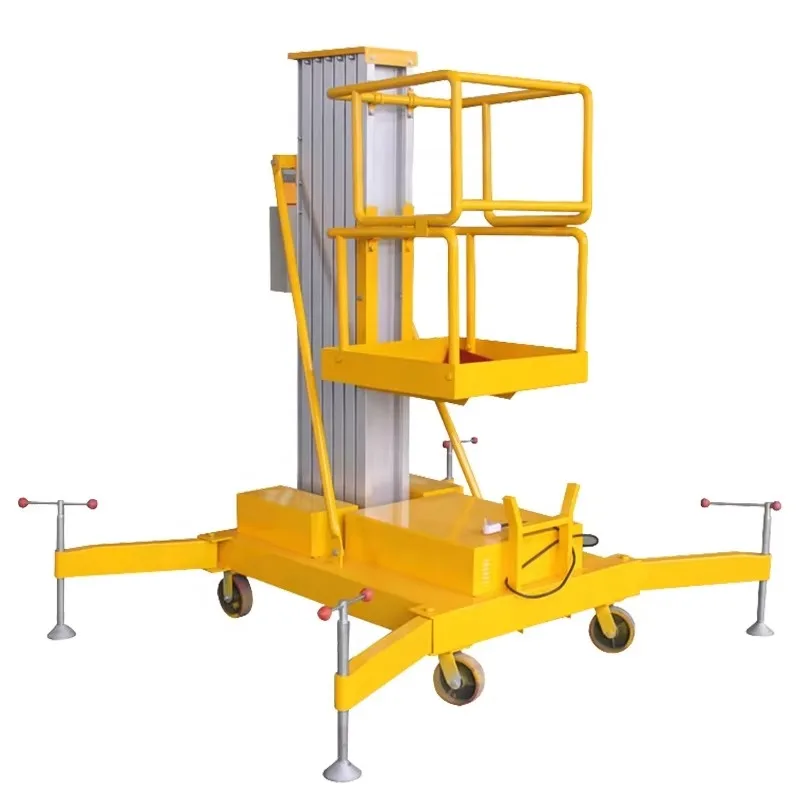 YG Customized Electric Lift Mechanism Aluminium Ladder Platform