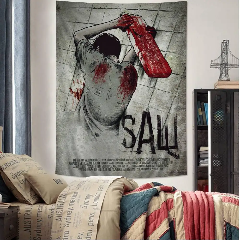 Thriller Movie S-Saw Chart Tapestry For Living Room Home Dorm Decor Art Home Decor