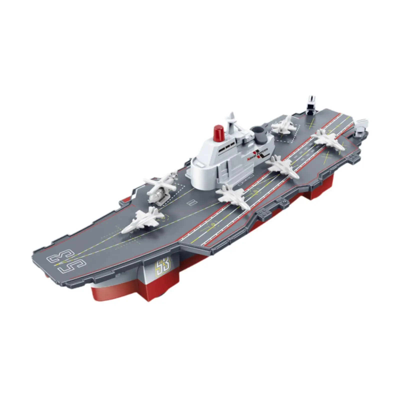 

Aircraft Carrier Toy Large Ship Realistic Spray Water Function for Ages 6 Years Old Educational Toy Party Supplies Collection