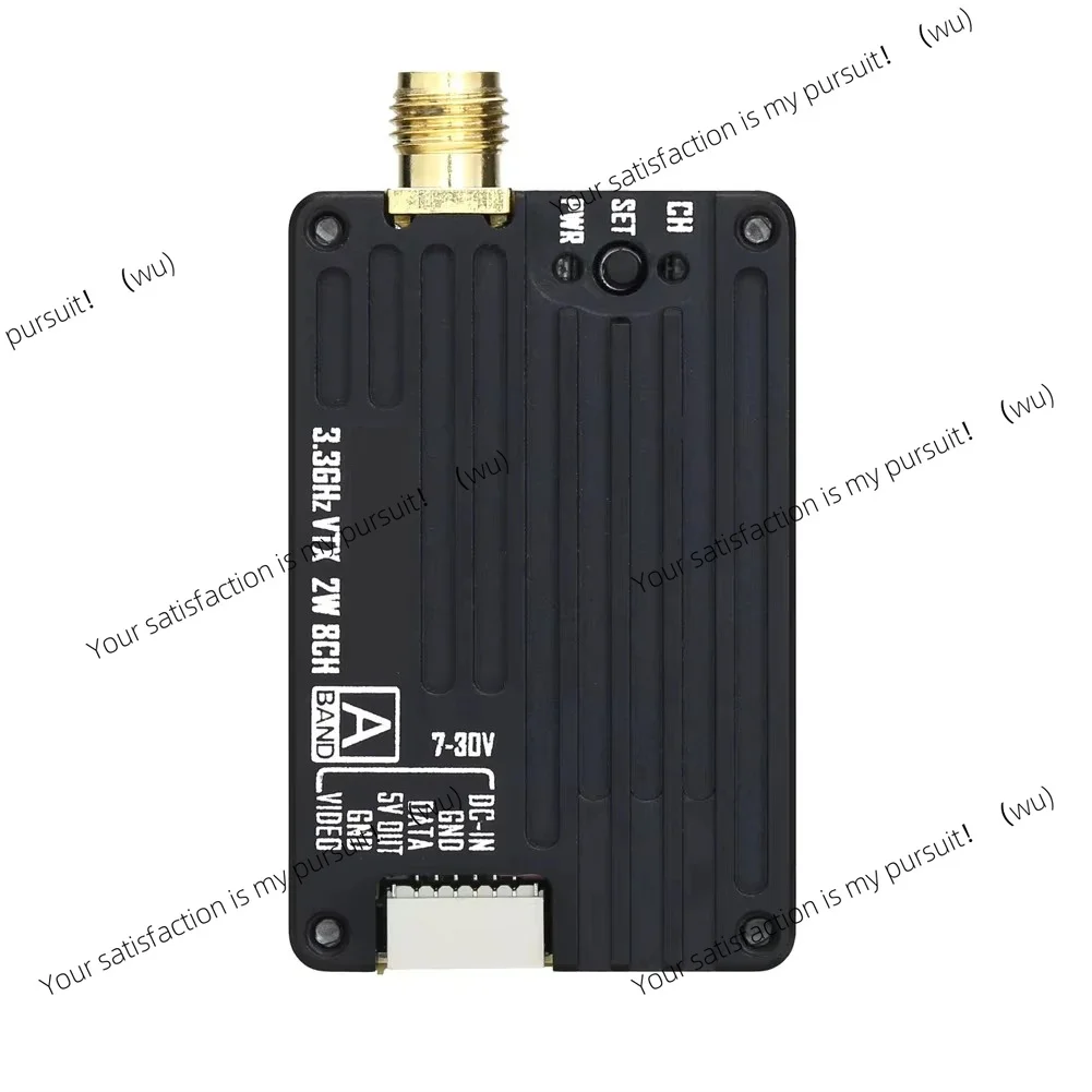 3.3G 2W FPV Video Transmitter VTX Receiver DVR Module with Antenna for RC Long Range Racing Drone Parts