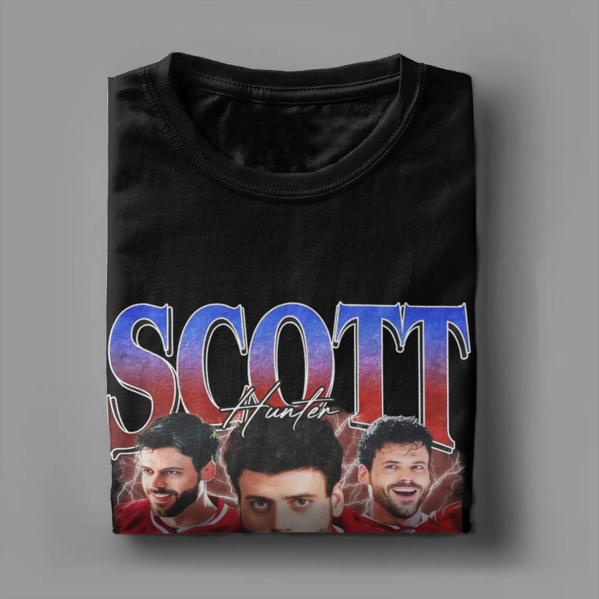 Scott Hunter T-Shirts Men  Novelty 100% Cotton Tees O Neck Short Sleeve T Shirts Graphic Clothing