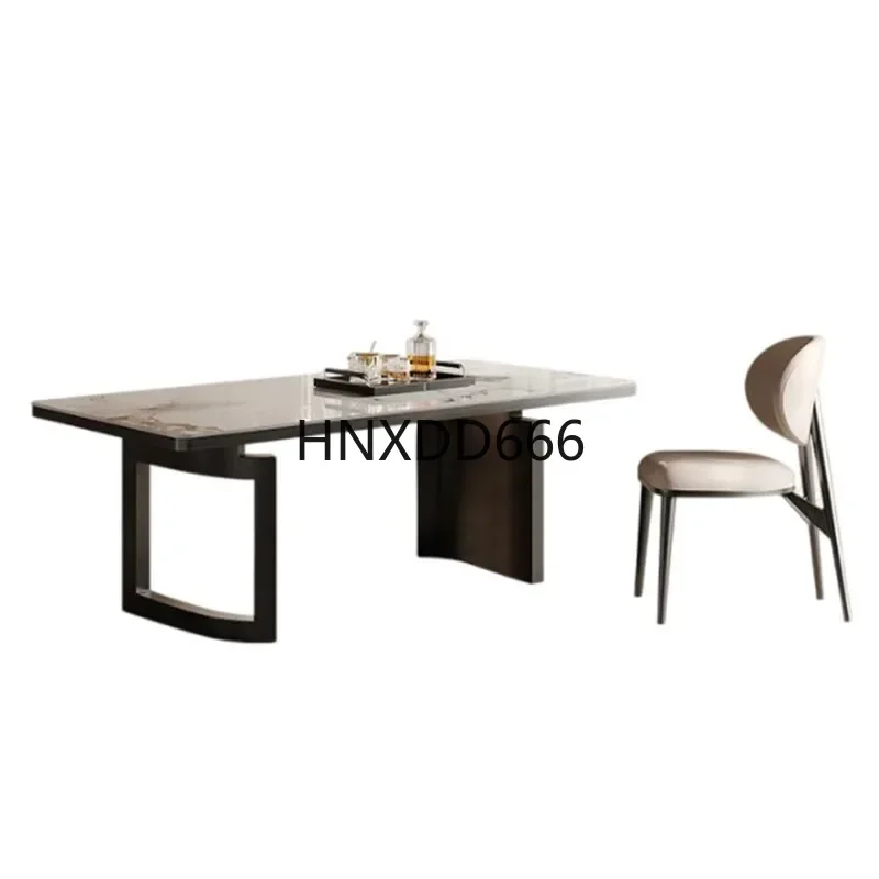 

Мраморный домашний стол для гостиной, современный уникальный дизайн, итальянский стол, маленький роскошный прямоугольный стол Mesas De Restaurant, кухонная мебель