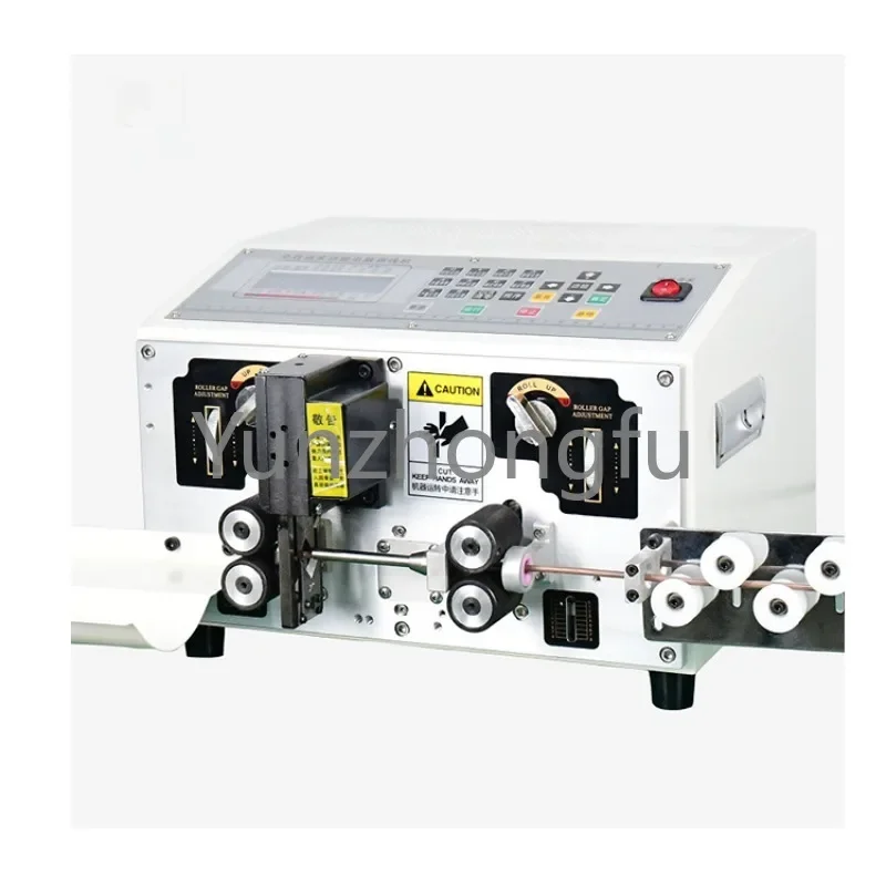 800-10 fully automatic cat6 cat5 utp lan cable wire stripping machine jacket outer skin cable cut strip machine