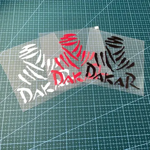 1PC Dakar Motorcycle Stickers Racing Style Waterproof for DIY Motorbike Helmet Box Front Fairing Fuel Tank Scooter Vinyl Decals