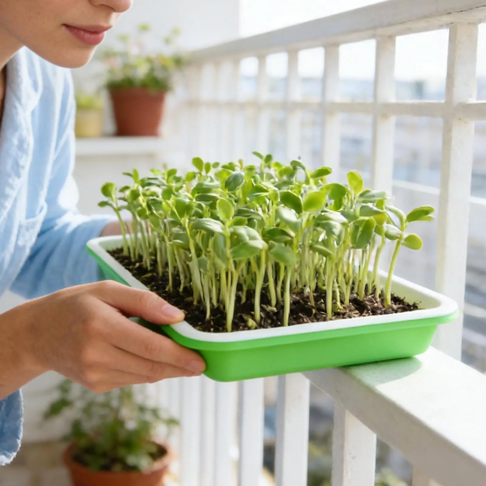 

Sprouting Trays For Sprouts 10 Pieces Soil-Free Multipurpose Sprouter Cultivation And Seedling Production For Kitchen Sprouts