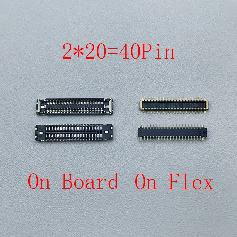 2-10PCS 40pin LCD Display Screen FPC Connector Port On Motherboard For Samsung Galaxy A04 A045 A05 A055 Screen Flex Cable