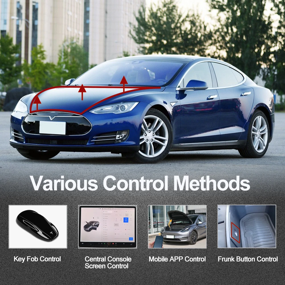 Power Frunk Kit Compatible with Tesla Model S 2014-2015 Electric Front Trunk Opener and Closer Automatic Frunk Conversion Upgrad