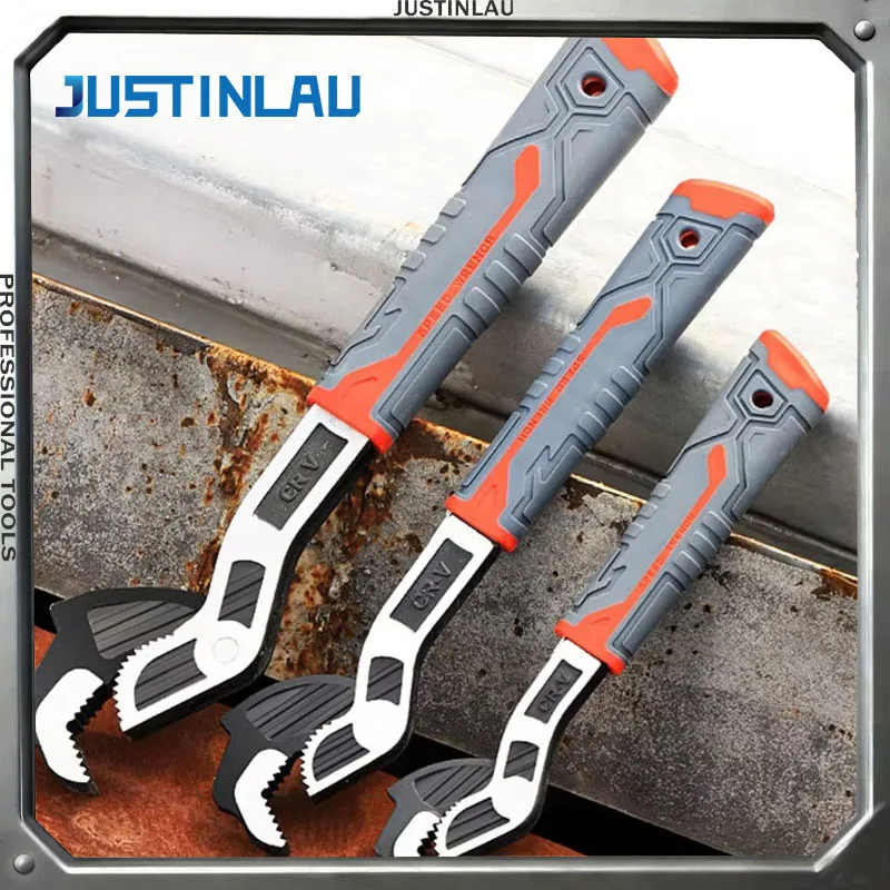 

1 шт., многофункциональный самоблокирующийся трубный ключ промышленного класса, ручной ручной инструмент, регулируемый ключ, автомобильный гаечный ключ, инструменты для ремонта