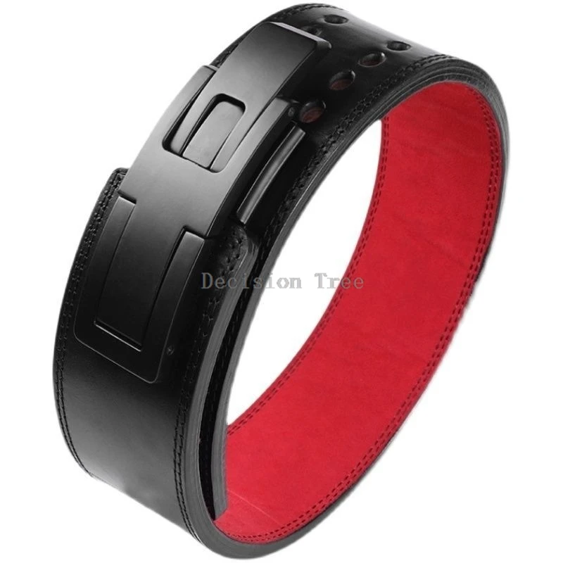 2025 snap-on fitness exercise squat deadlift professional grade cowhide women men's fitness weightlifting waist belt