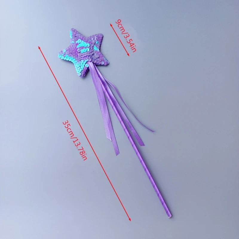 Accesorios Cosplay princesa, palo mágico, estrella, lentejuelas, Año Nuevo, vacaciones, cumpleaños, venta directa