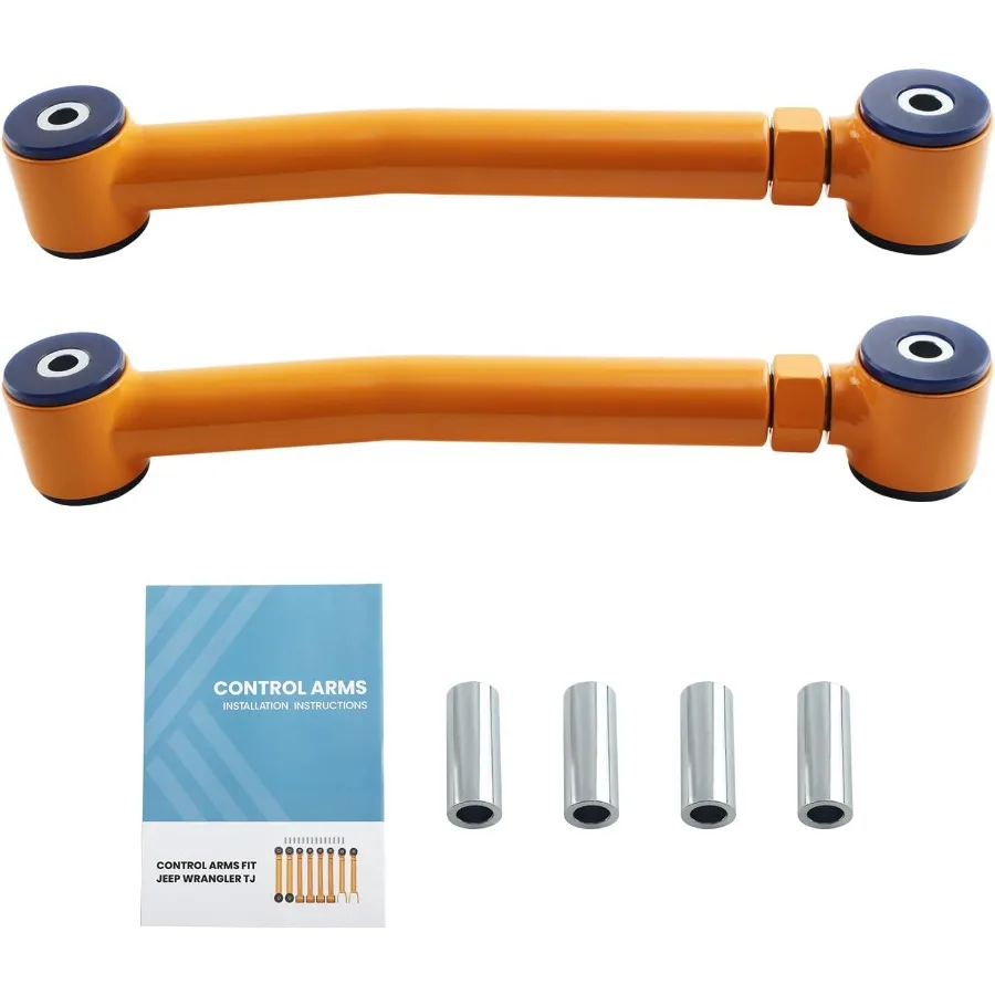 Adjustable Front Lower Control Arms with 04 Lift Capability for Jeep Wrangler TJ 19972006 Cherokee XJ 19842001 and Grand Cherok