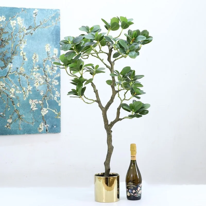 

Simulation Panda Banyan Tree Artificial Green Plants Fake Flower Potted For Home Living Room Office Hotel Decoration Wholesale