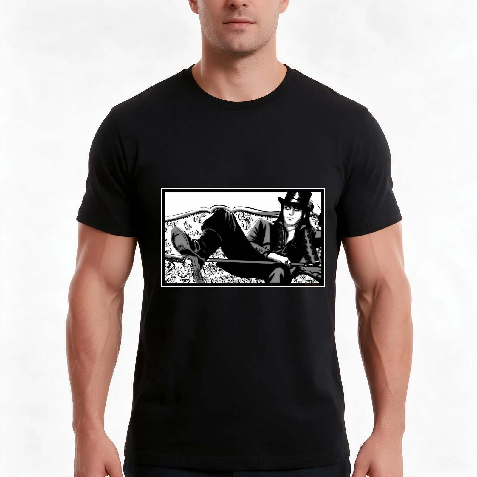 Dandy Melkor T-Shirt Summer Casual Cotton Tee Oversized Streetwear Tops Vintage Graphic Print Loose Fit Short Sleeve