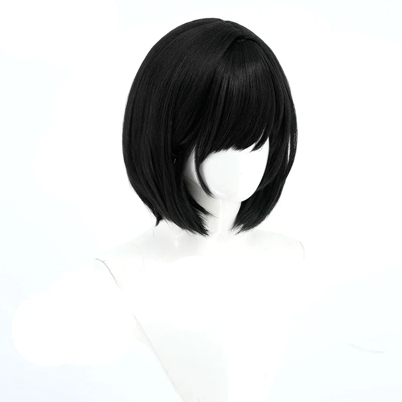 Parrucca cosplay Shimizu Hinako Gioco Silent Hill f Accessori per capelli corti neri Capelli in filo ad alta temperatura per le donne