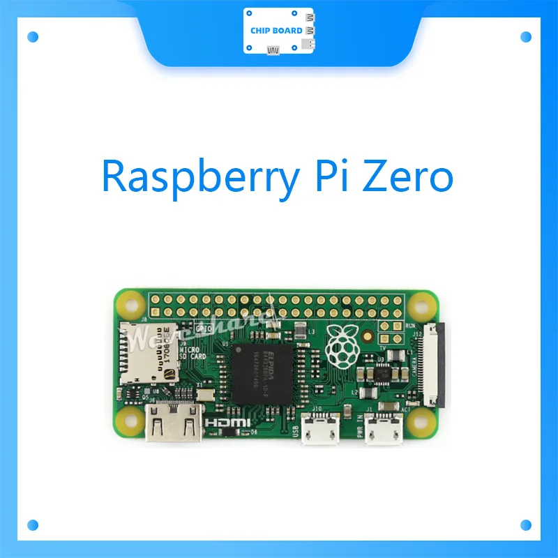 

Raspberry Pi Zero 1GHz CPU 512MB RAM Mini-HDMI port the low-cost pared-down Pi