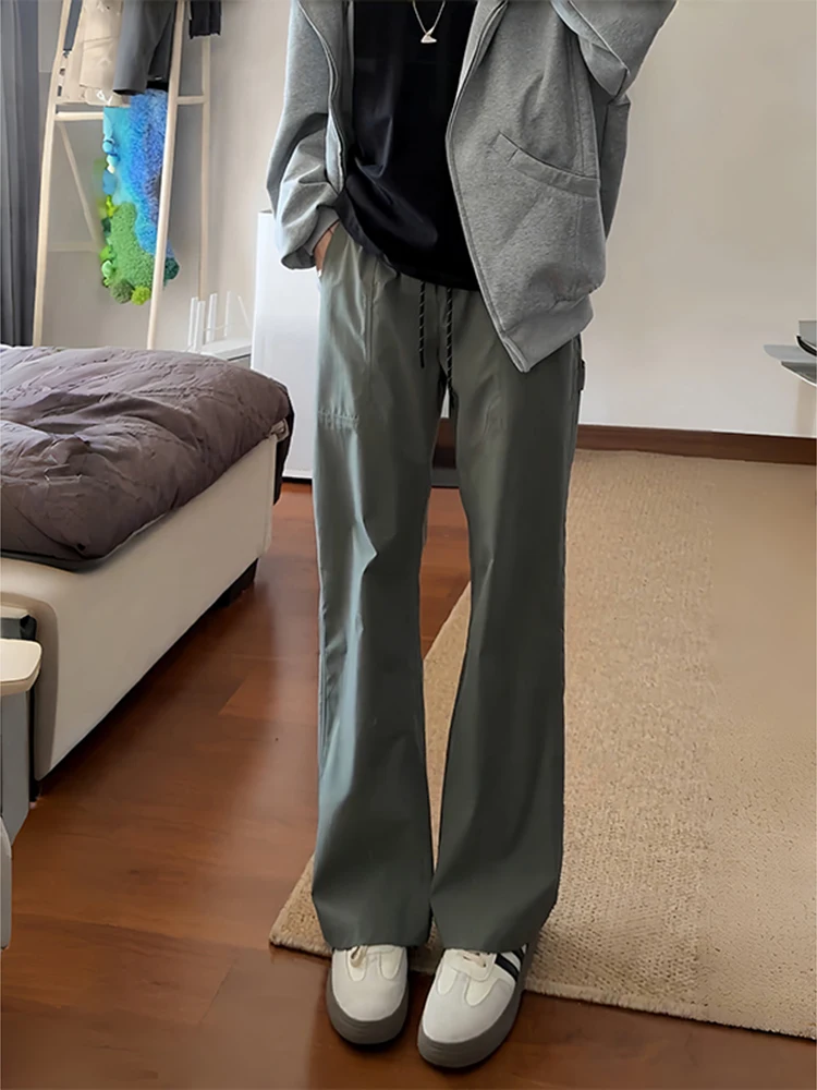 

Мужские летние брюки-карго из тонкого ледяного шелка, быстросохнущие, прямые, для активного отдыха и работы