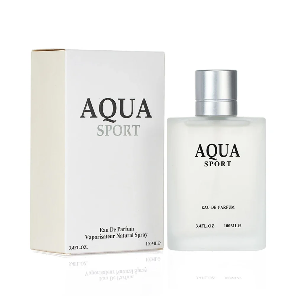 

100ML 3.4FL.OZ AQUA Men's Eau de Parfum, Aquatic Aromatic Notes Perfume, Lime, Marine, Musk, Fresh Ocean Fragrance for Men