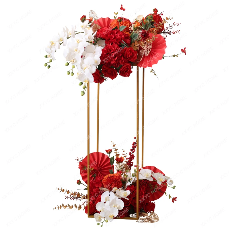 

Floral Props Simulation Floral Ornaments Wedding Stage Flower Stand Combination Column Road Lead Flower Display Stand Flower