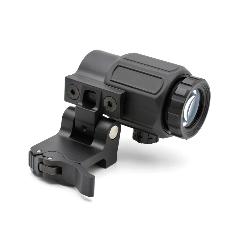 G43 Magnifier Sight 3X with Switch to Side Qick Detach QD Mount for Hunting and Airsoft Rifle Perfect Replica with Full Markings