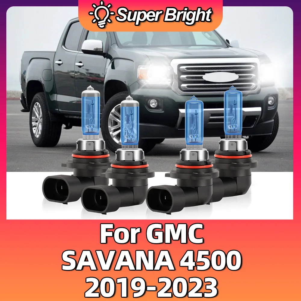 

2/4 шт. для GMC SAVANA 4500 2019 2020 2021 2022 2023 автомобильные аксессуары 100 Вт галогенные лампы 6000K супер яркие автомобильные фары