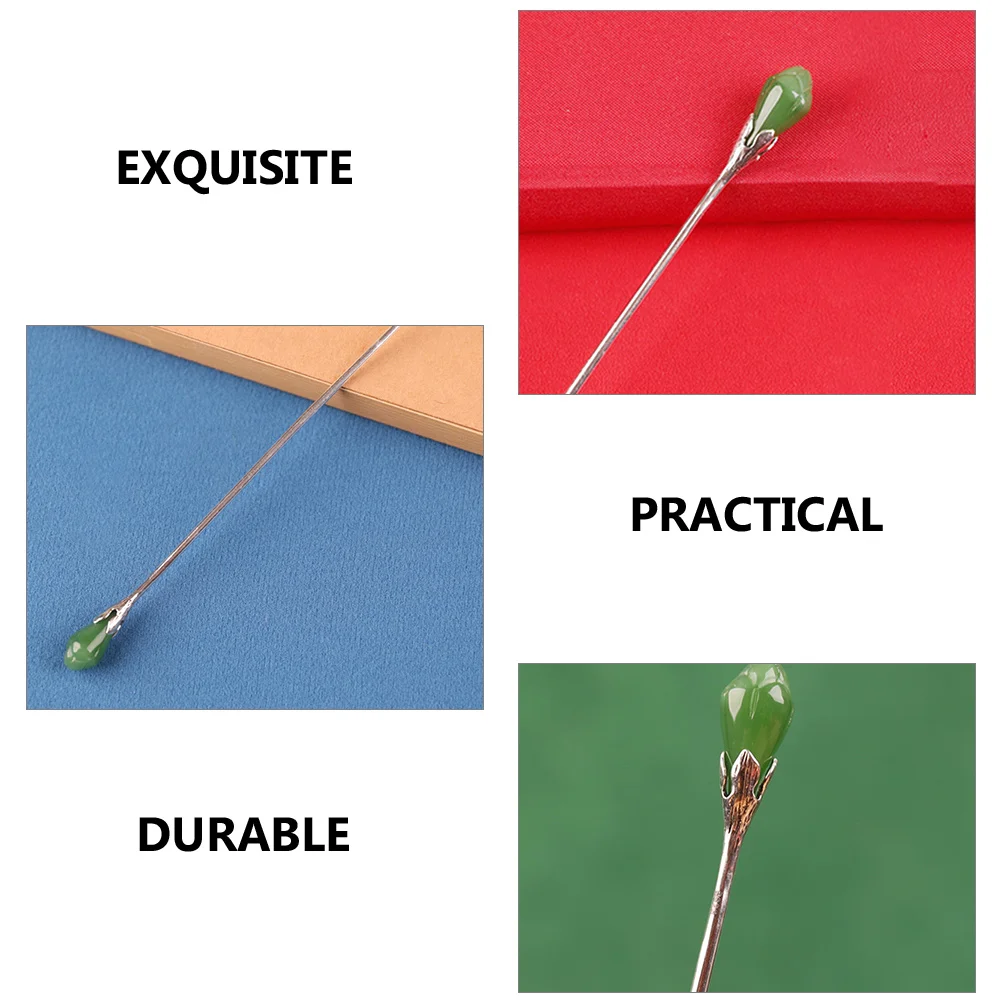 

Magnolia Hairpin Elegant Jade Sticks Accessories Formal Accessories For Women Formal Women Hair Stick Bun Tools Thick Hair