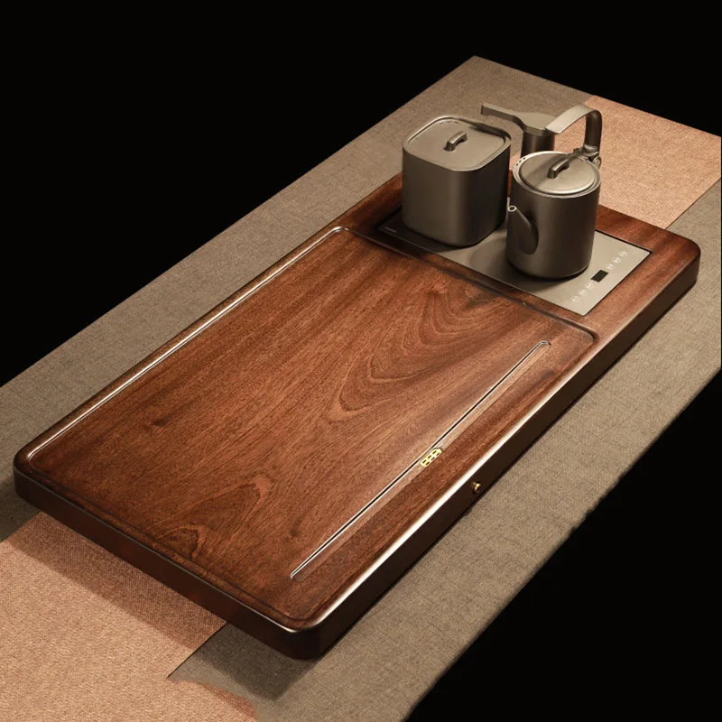 

Wooden Serving Tea Tray Ceramic Decorative Accessories Office Valet Ceremony Tea Tray Rectangle Hospitality Bandejas Teaware