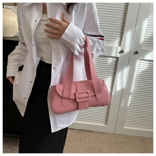 Coffee Woman Fashion 2024 Luxury Handbag Trend Women Girl Shoulder bag Bright PVC Crossbody PU Purses Women's Leather Tote bag