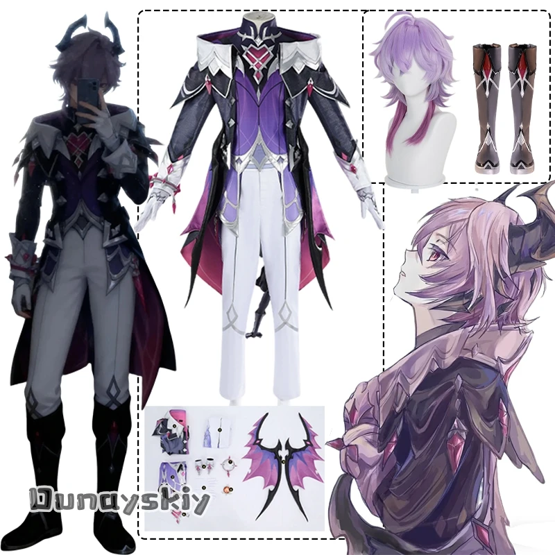 genshin-impact-durin-cosplay-traje-durin-vampiro-fantasia-{anna-zhang-online}-cauda-headpiece-acessorio-traje-de-natal-meninas