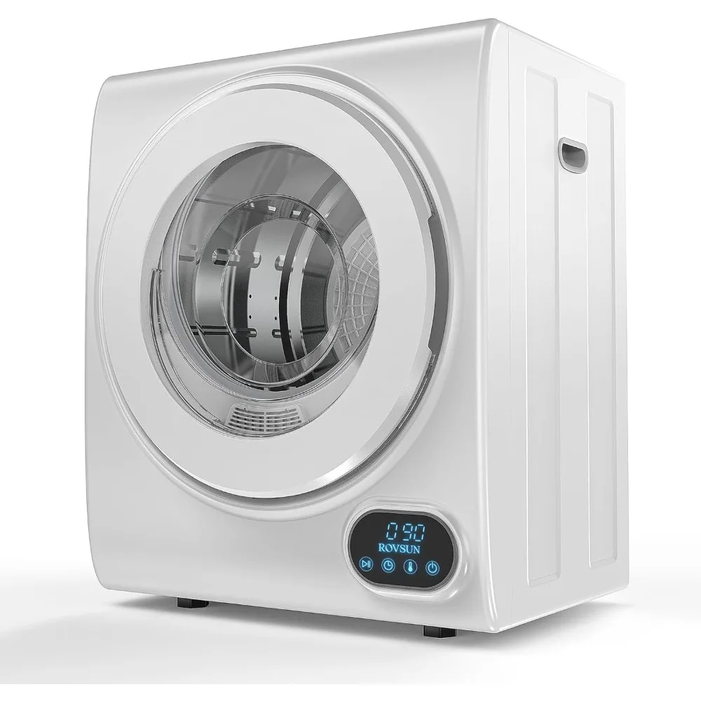 Portable Clothes Dryer, Front Load Laundry Tumble Dryer, 1.5 cu.ft Electric Dryer with Stainless Steel Tub & LCD Touch Panel