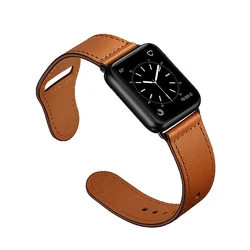 Apple Watch Ultra SE 87654321 series classic leather strap black brown men and women universal wristband 44mm 41mm 45mm 49mm