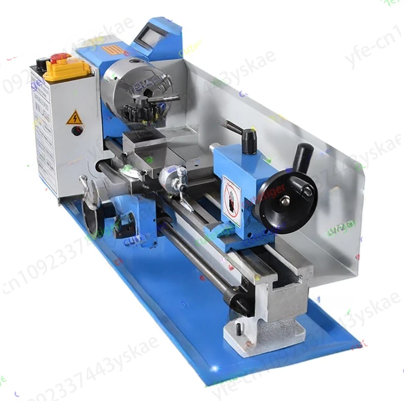 

Household DIY Small Stainless Steel Lathe Metal Processing Lathe New 0618 110V/220V Mini Lathe Machine Benchtop Metal Tool