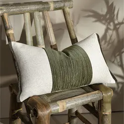 Green Ivory Pillows Luxury Patchwork Cushion Case 30x50 Decorative Pillow Cover For Sofa Chair Bedding Modern Home Decorations