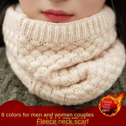 Kids Girls/Boys Winter Knitted Infinity Scarf Polar Fleece Neck Warmer Snood Extreme Warm for Children Men Women