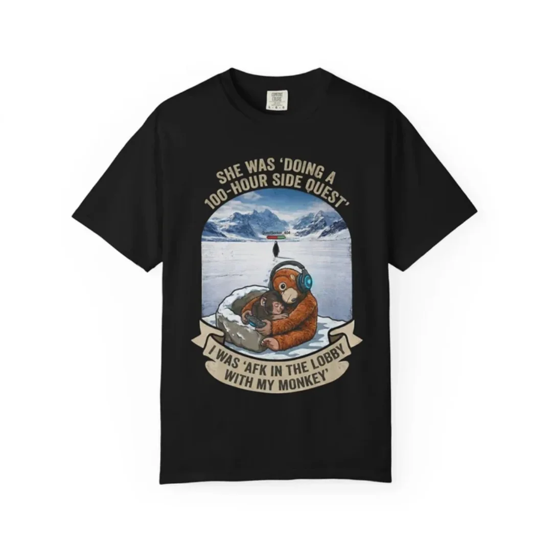 The Ultimate Viral Meme Apparel Lonely Penguin & Sad Japan Zoo Monkey Tee Men Women Vintage Graphic Casual Streetwear T Shirt