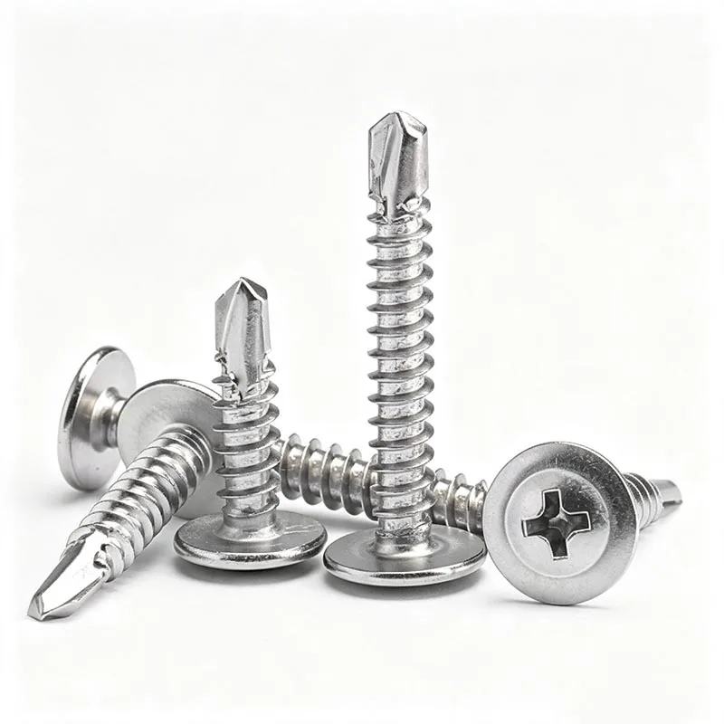M4.2 M4.8 Truss Head Sheet Metal Screws Assortment 410 Stainless Steel Self Tapping Drilling Screws for Metal Plastic Wood