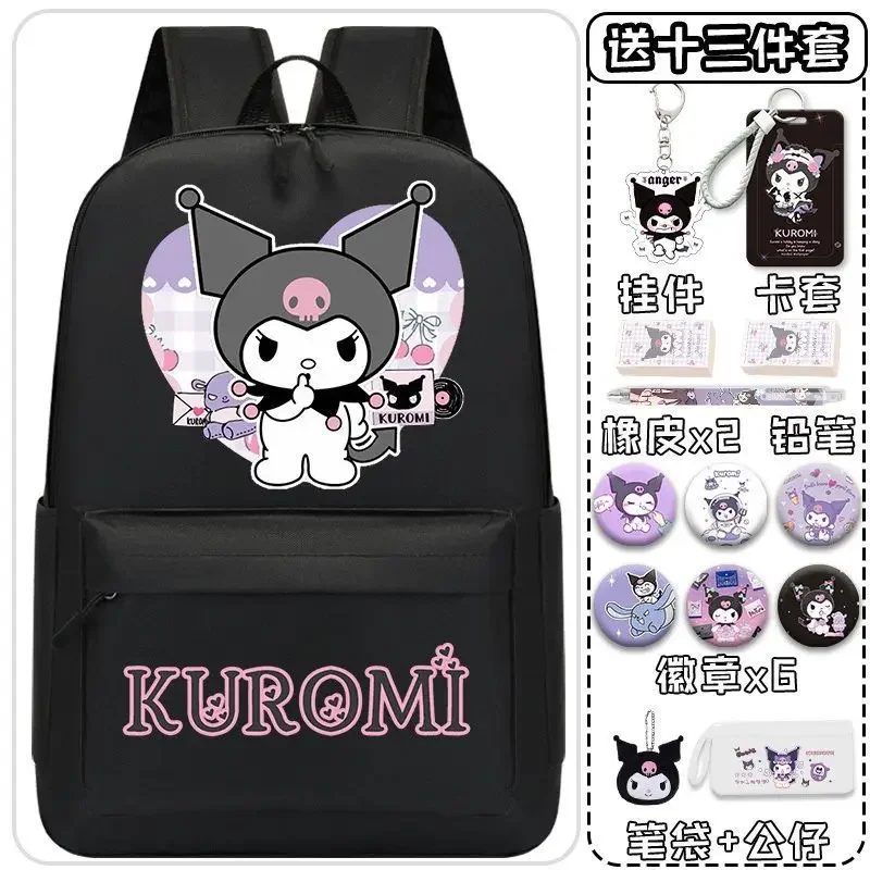 Sanrio New Clow M Schoolbag Male and Female Students Large Capacity Cute Children Cartoon Ultra-Light Backpack