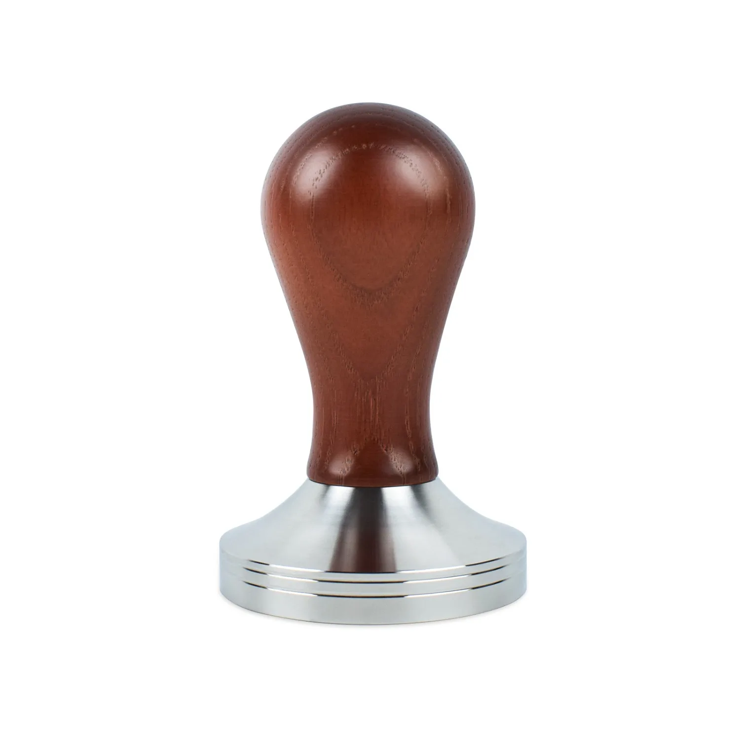 

51MM Coffee Tamper Espresso Press 304 Stainless Steel Flat Base Wooden Handle for Coffee Grounds Barista Espresso Machines