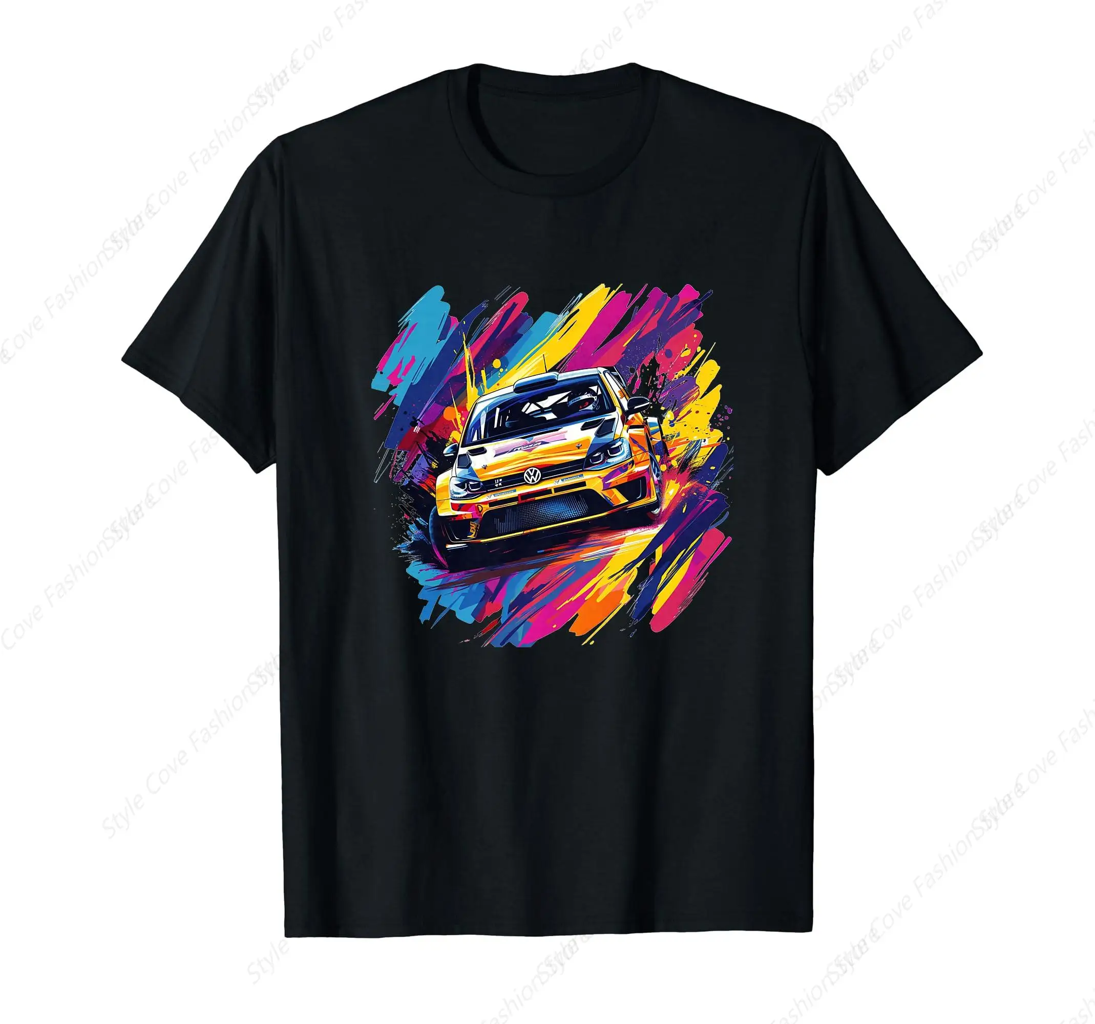 Rally Car T-Shirt Summer Men'S T-Shirt For Men'S Short Sleeved Top Fashion Simple Casual Shirt Men Sports T-Shirt Outdoor Tee