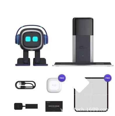 Originale Emo Robot Pet Desktop Future Ai Robot Voice Smart Kids Robot Elettronico Inteligente Compagno Regali di compleanno per bambini Giocattoli