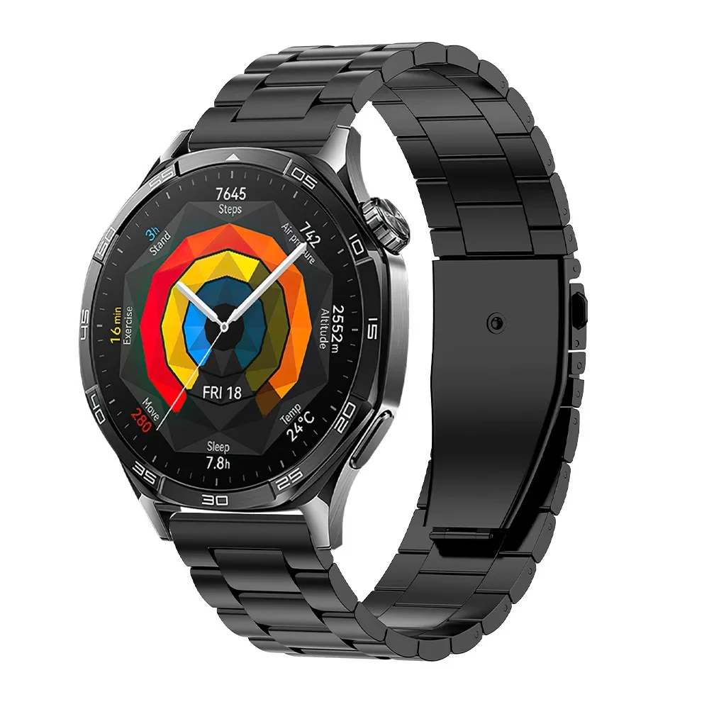 Cinturino in metallo acciaio inossidabile da 22 mm per Huawei Watch 5 GT5 4 3 2 Pro Garmin 970 cinturino per Amazfit GTR 4/Balance 2 cinturino