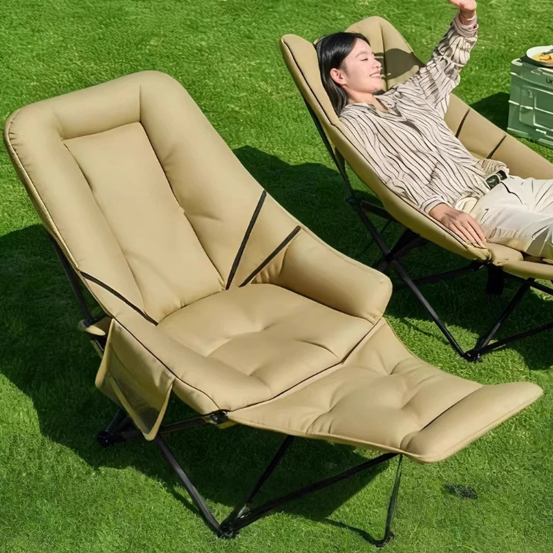 

Lightweight Recliner Camping Chair Folding Beach Camping Chair Equipment Outdoor Muebles De Campamento Sports Entertainment