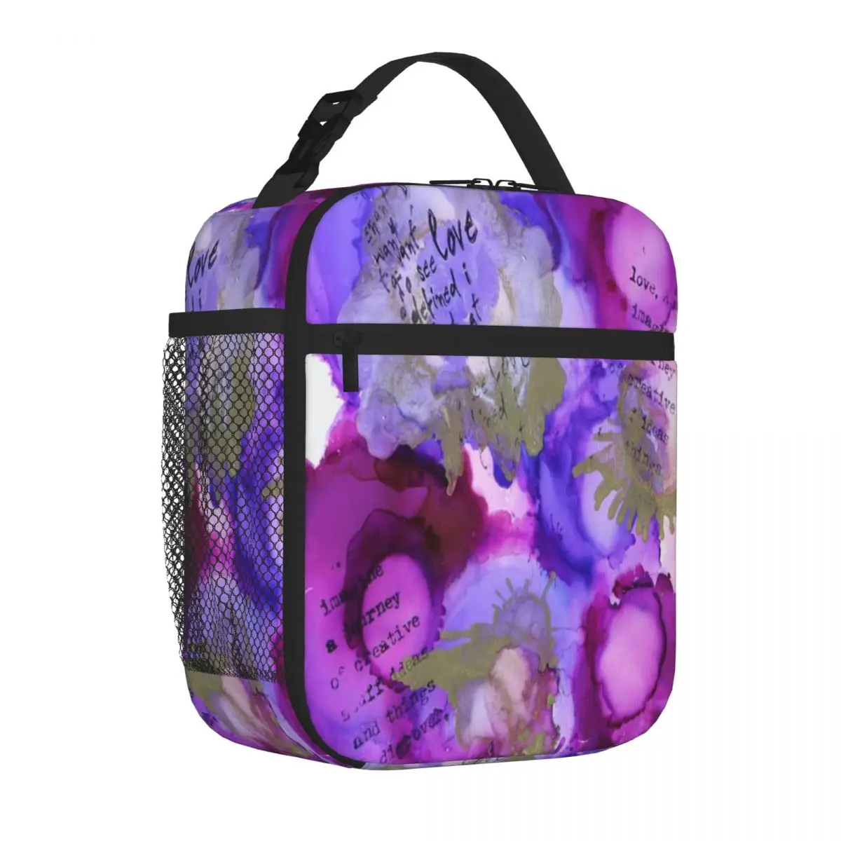 Hot Sale Perfect (happy Art) Waterproof Surface Outdoor Lunch Bag Errand Run Travel Lunch Bag