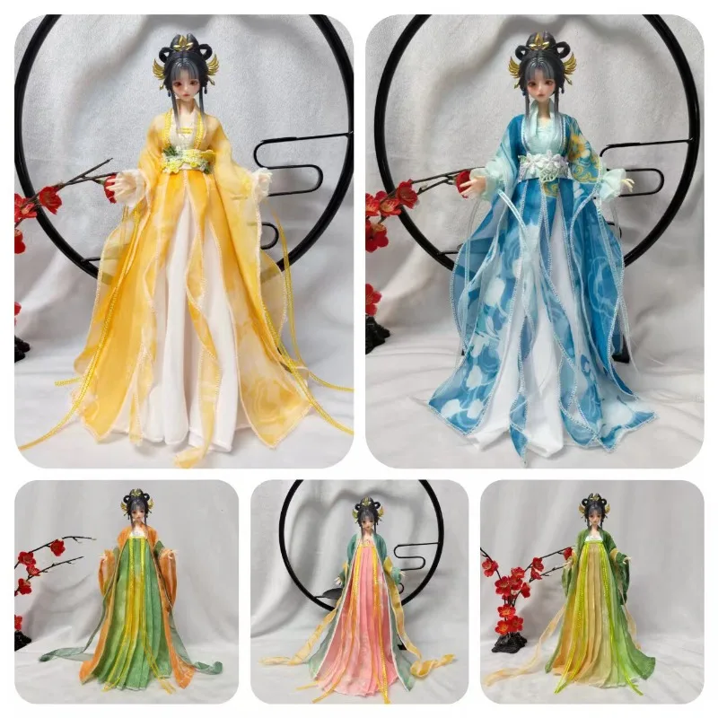 【Nur Kleidung】Handgefertigtes, brusthohes Kleid im Maßstab 1:6, fließendes Kleid, Zubehör für weibliche Puppen, passend für 12-Zoll-Actionfigurenmodelle – Detail 1