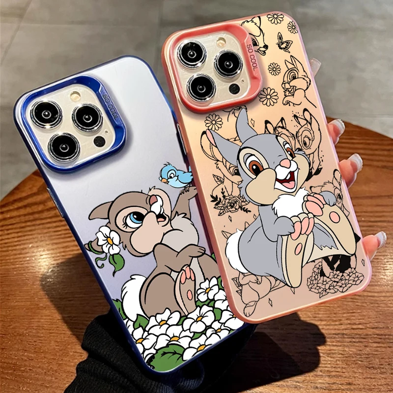 Bambi Disney Thumper For Redmi Note 13 12 12S 11 11S 11E 10 10T 10S 9C 9T Pro Plus Max Lite 5G Colorful Silver Mobile Cover