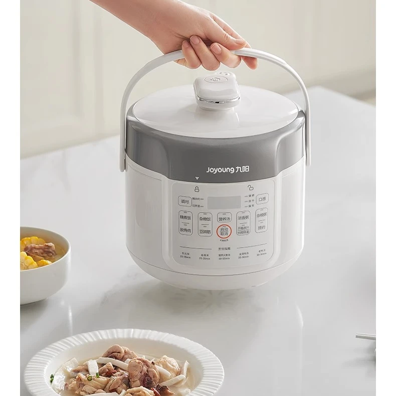ماكينة طهي صغيرة متعددة الوظائف سعة 2 لتر، دور مزدوج كطباخ ضغط كهربائي وطباخ أرز