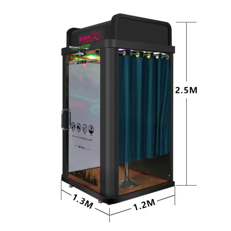 Soundproof Mini KTV Room At Arcade Mall Street Park Plaza Station For Karaoke Music Singing Little Investment Area Ex Factory