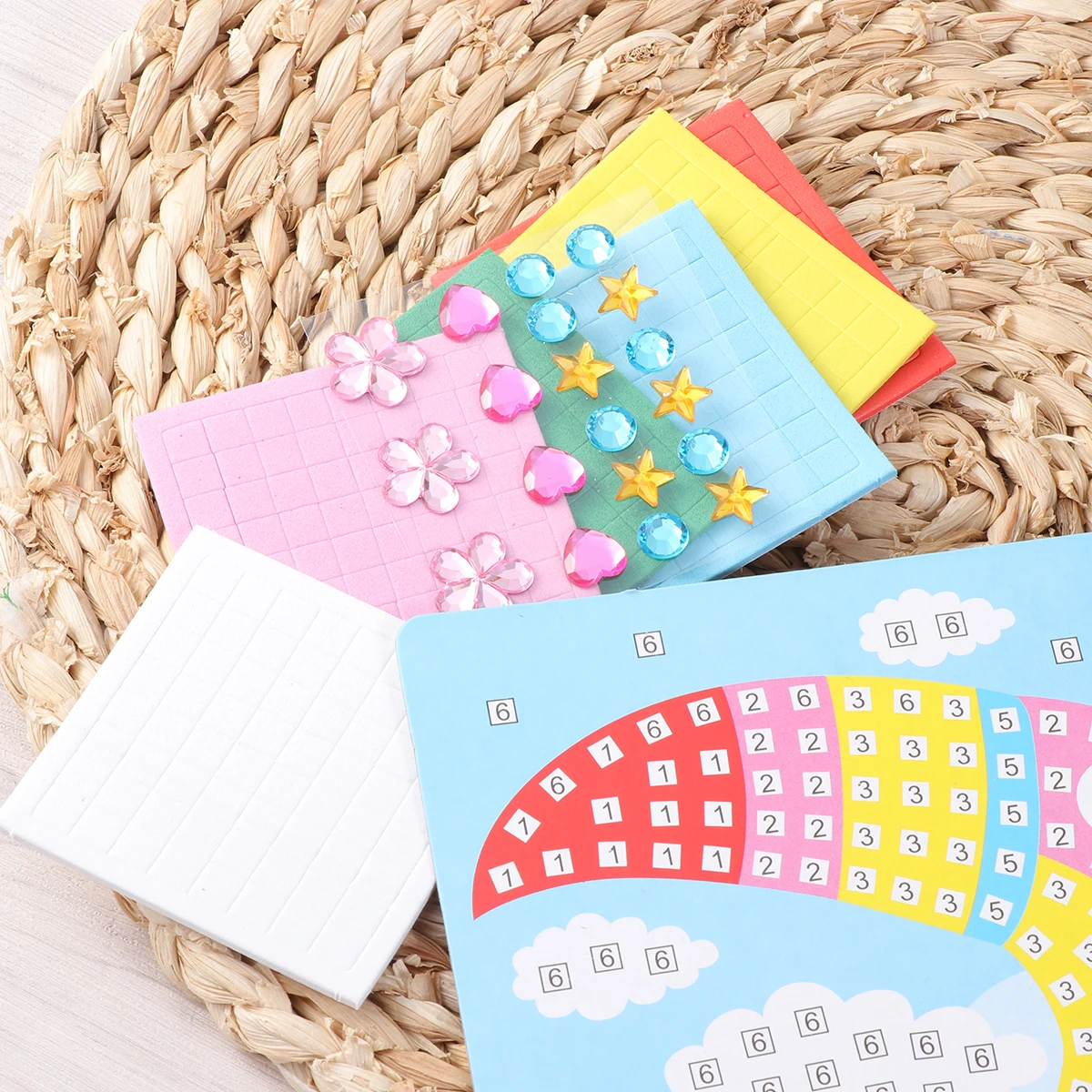 

Mosaic Sticker DIY Crafting Supplies Educational Toys for Kids Fun Educational Toys Safe Materials Handmade Gifts