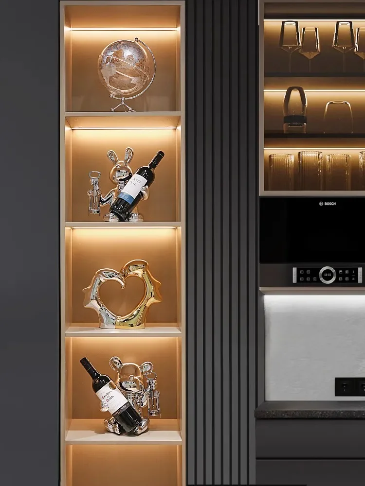 

Wine Rack Decoration Living Room Light Luxury Wine Holder Wine Cabinet Gift Desktop Decoration Kawaii